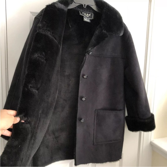 FUDA New York Women's Coat Size Small Black Made in Russia Button Down Heavy ps2 - Picture 7 of 9